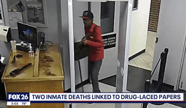 Ro<em></em>nald Lewis visited inmates from July 2023 until November 2023, as approximately 154 sheets of paper were believed to be laced with narcotics and confiscated," Lt. Wheeler said.  