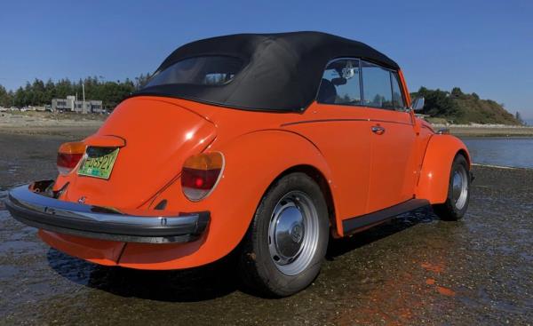 ev co<em></em>nversion 1978 volkswagen super beetle co<em></em>nvertible rear