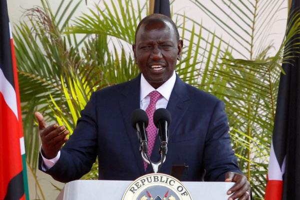 Kenya's President William Ruto speaks at a press co<em></em>nference at the State House in Nairobi, Kenya May 5, 2023