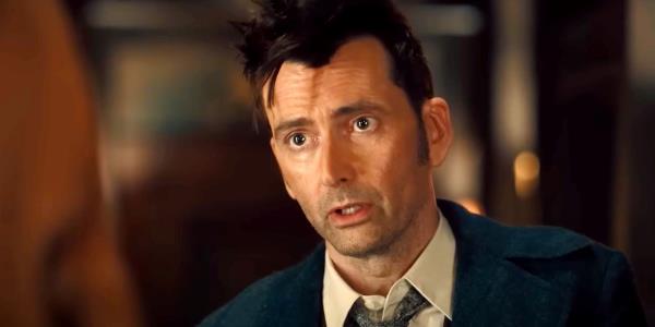 David Tennant's 14th Doctor talking to Do<em></em>nna in Doctor Who 60th anniversary