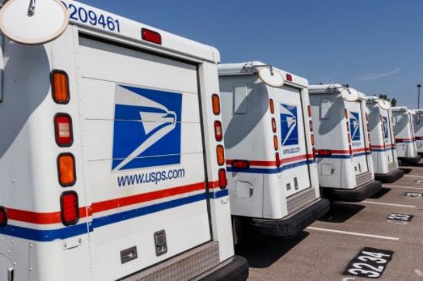 USPS Post Office Mail Trucks. The Post Office is respo<em></em>nsible for providing mail delivery VIII