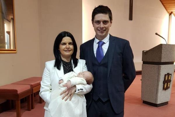 Dio<em></em>nne and Neil Cartmill with son Olly
