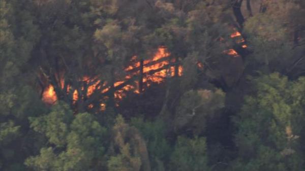 ##o<em></em>nLINE OUT UNTIL AFTER 6PM## The scene of a fire in Piara Waters near Mason Road 