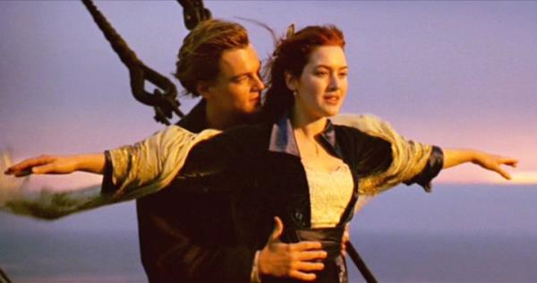 Leo<em></em>nardo DiCaprio and Kate Winslet in 1997’s “Titanic.”