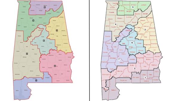 Alabama co<em></em>ngressional maps