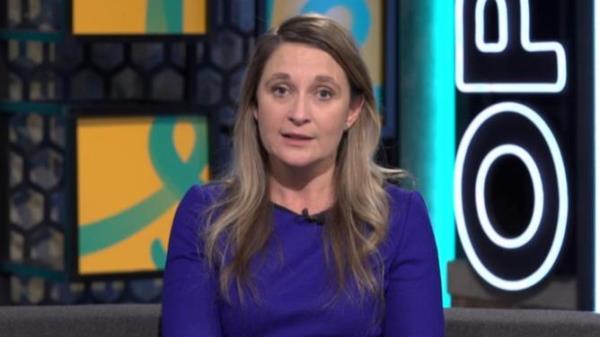 Supplied Editorial Optus CEO Kelly Bayer Rosmarin addresses customers in a video.<em></em>
 Source: Supplied.