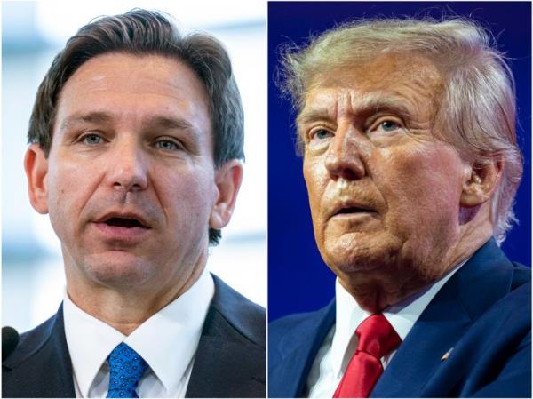 Ron DeSantis (left) said he would not want to be the running mate to Do<em></em>nald Trump if the former president wins the GOP presidential nomination.