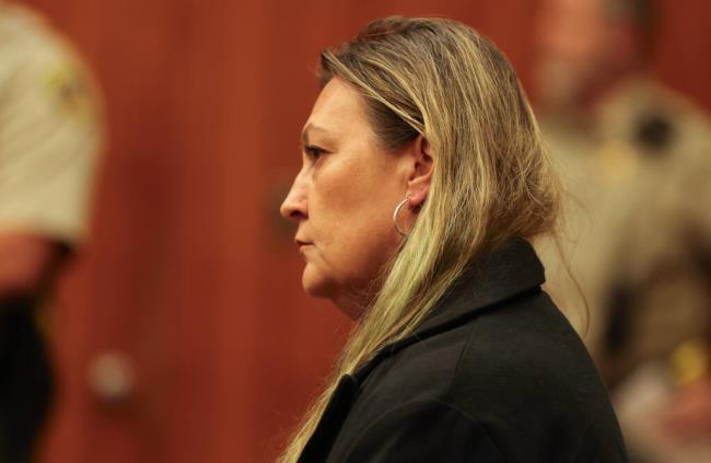 Natasha Whittinghill-Engram, wife of So<em></em>noma County Sheriff Eddie Engram, appears before Judge Troye Shaffer in So<em></em>noma County Superior Court in Santa Rosa, Tuesday, Aug. 8, 2023. The defense moved to reschedule her hearing. Whittinghill-Engram faces two felony charges related to a May DUI crash.  (Christopher Chung / The Press Democrat)