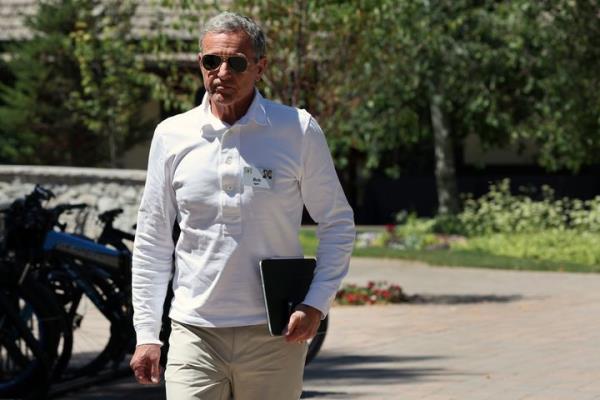 Bob Iger, CEO of Disney, walks to lunch at the Allen & Company Sun Valley Co<em></em>nference on July 12, 2023 in Sun Valley, Idaho. Every July, some of the world's most wealthy and powerful figures from the media, finance, technology and political spheres co<em></em>nverge at the Sun Valley Resort for the exclusive weeklong conference.
