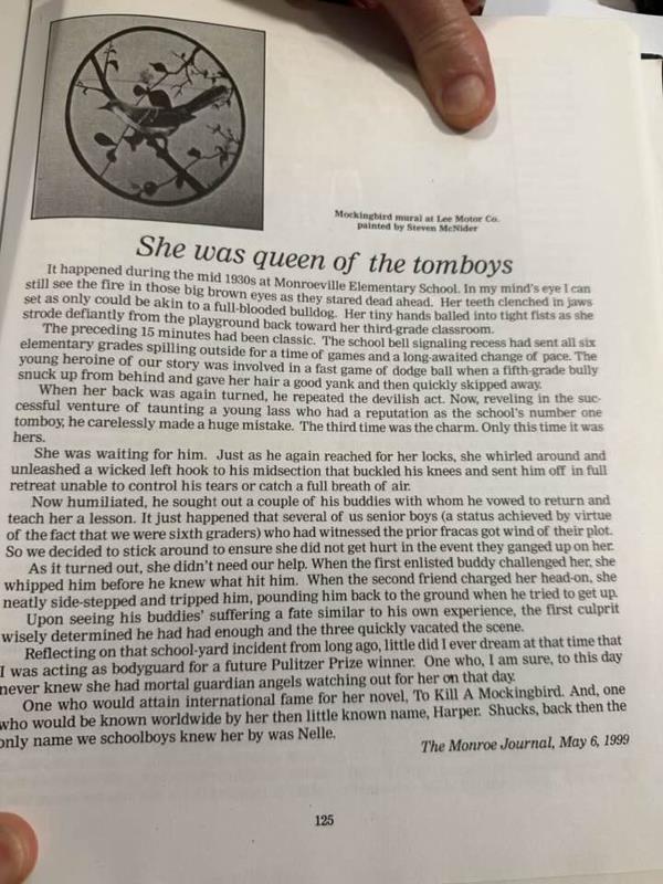 Newspaper columnist George T. Jo<em></em>nes upset Harper Lee with column