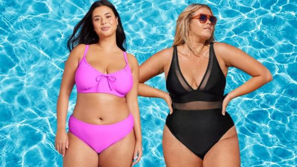 Plus-sized swimsuits from <a href=