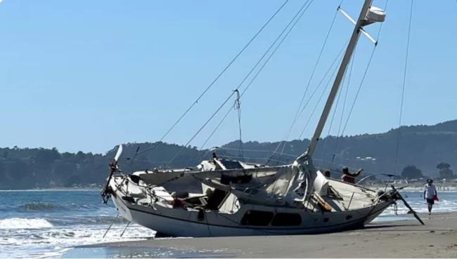 A photo of the boat from the GoFundMe set up to raise mo<em></em>ney for its removal. (GoFundMe)