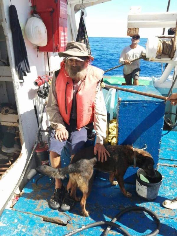 Australian Tim Shaddock and his dog Bella were rescued by a Mexican tuna boat in internatio<em></em>nal waters after being adrift at sea for three months.