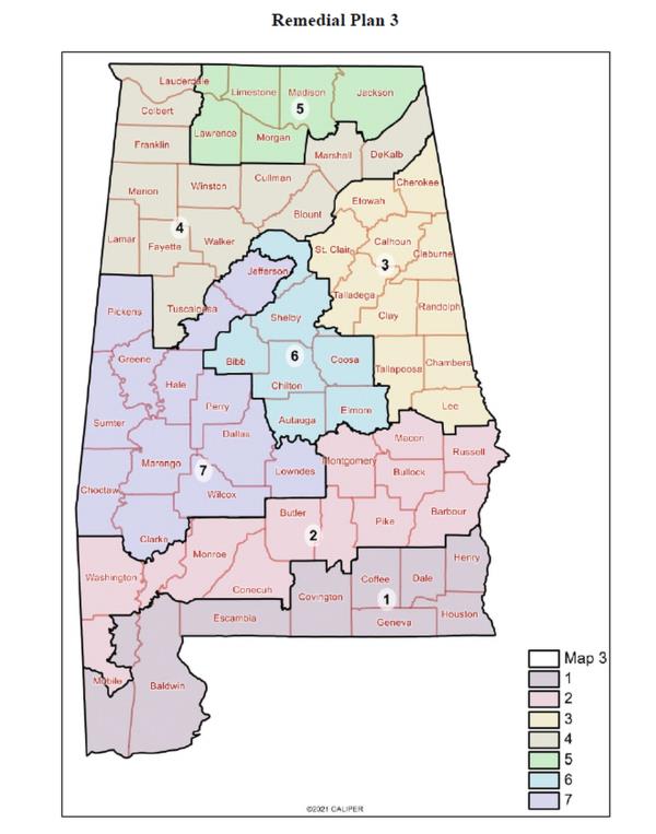 Alabama co<em></em>ngressional map 3