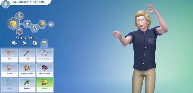 a musician sim co<em></em>nducting an orchestra in the create a sim menu selecting traits sims 4 entertainer career guide