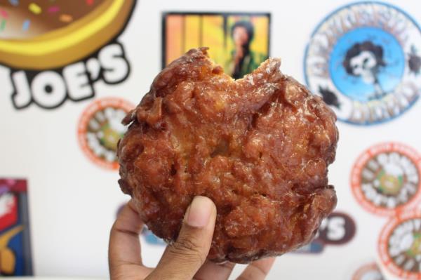 An apple fritter from Do<em></em>nut Joe's