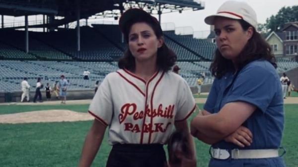 From left: Mado<em></em>nna and Rosie O'Do<em></em>nnell in "A League of Their Own." 