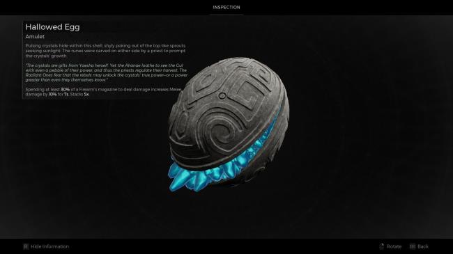 Remnant 2: The Hallowed Egg And Its Item Des<em></em>cription