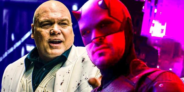 Vincent D'o<em></em>nofrio as Kingpin and Charlie Cox as Daredevil