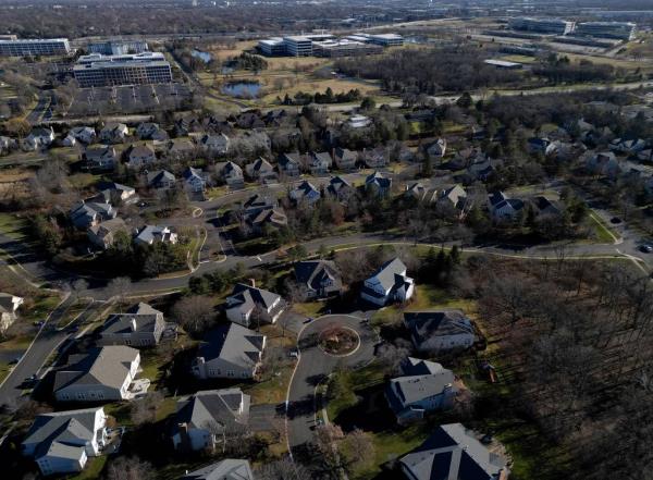 Homes in the Thorngate subdivision in Riverwoods are across Saunders Road from the Baxter Deerfield campus. Residents from Thorngate banded together this year to combat the sale of Baxter to Bridge Industrial, which planned an industrial complex on the site with perhaps hundreds of trucks coming and going each day. <em></em>
