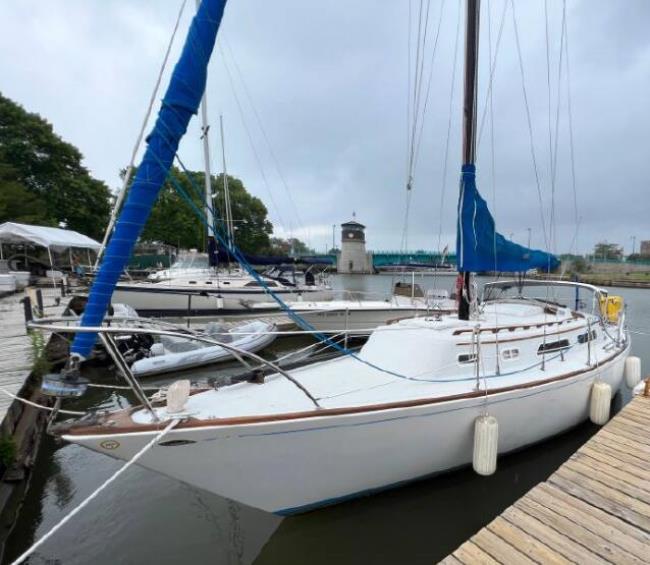 This image shows a boat similar to one that belo<em></em>ngs to a Petaluma man, George Ferguson. He was reported missing after a family member last heard from him Tuesday, Aug. 22, 2023 while he was on a boating trip in San Pablo Bay. (Petaluma Police Department)