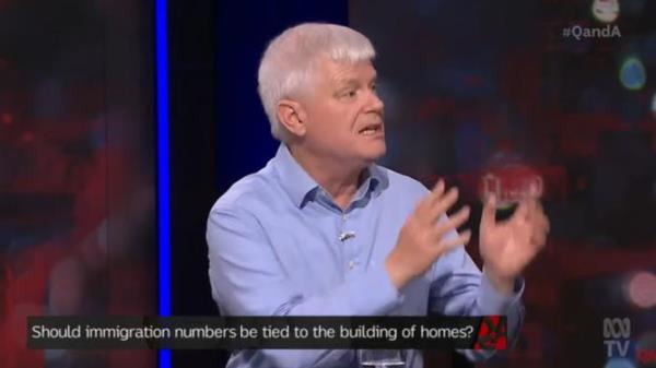 Eco<em></em>nomist Chris Richardson on Q+A. Picture : ABC
