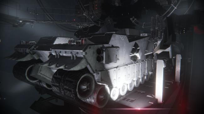 Armored Core 6, AC Build Guide, White AC Tank Bottom co<em></em>ntrasted with black body