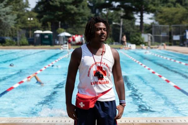 “I do like getting in the pool on my breaks,” Jenerette said a<em></em>bout his favorite parts of his job. “Other than that, I like interacting with different types of people at the pool.