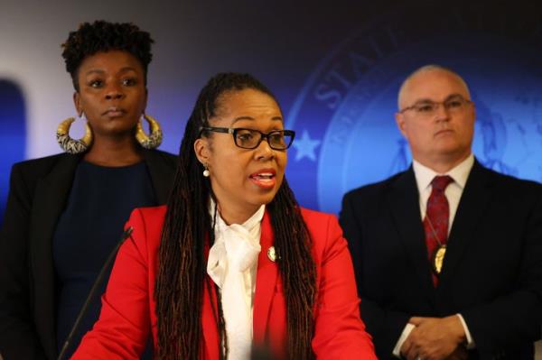 State Attorney Mo<em></em>nique H. Worrell was suspended by Florida Gov. Ron DeSantis. 