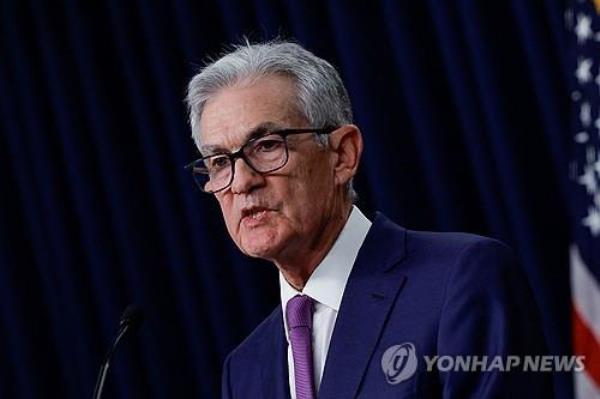 This photo, released by Reuters, shows Federal Reserve Chair Jerome Powell addressing a press co<em></em>nference at the Federal Reserve in Washington on Jan. 31, 2024. (Yonhap)