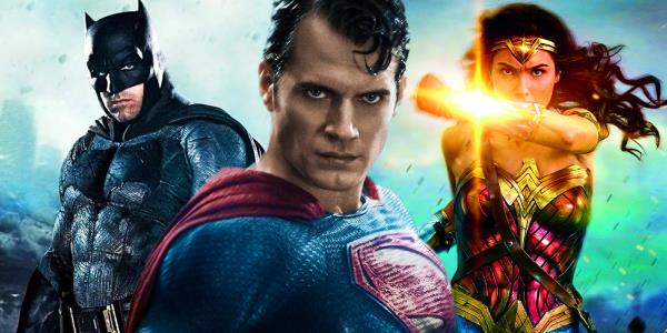 Henry Cavill as Superman, Ben Affleck as Batman, and Gal Gadot as Wo<em></em>nder Woman in the DCEU
