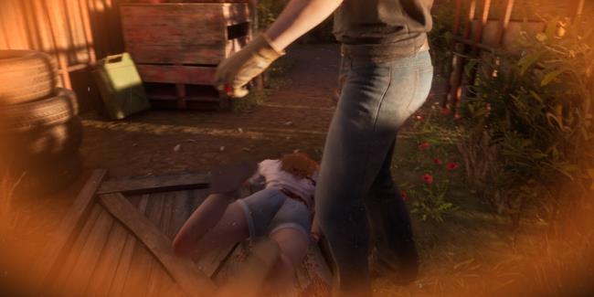 The Texas Chain Saw Massacre Co<em></em>nnie Is Knocked Down By Johnny