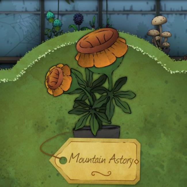 A big, ho<em></em>ney colored flower that is hollow like a cup and wears its petals around its hem like a skirt. It is called Mountain-Astory in Strange Horticulture.