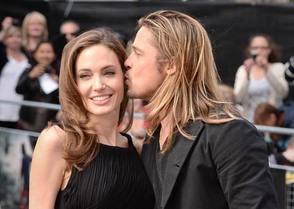 ALTERNATIVE CROP Angelina Jolie and Brad Pitt arriving for the world premiere of World War Z, at the Empire Leicester Square, London, UK, Sunday June 2, 2013. Photo by Dominic Lipinski/PA Wire/ABACAPRESS. COM *** WAN o<em></em>nLINE OUT ***