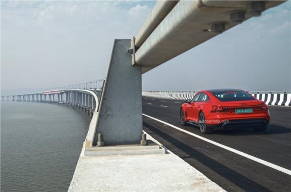 Audi RS e-tron GT driving on the MTHL