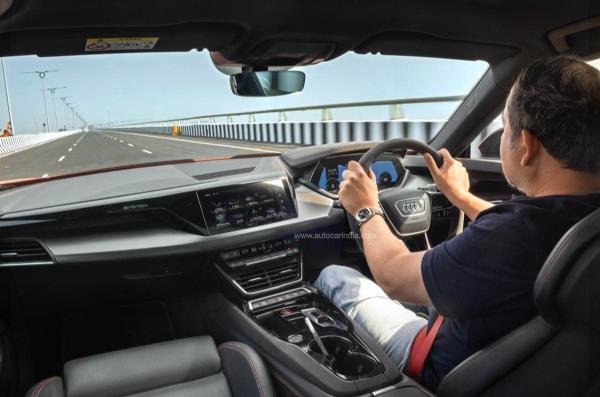 Audi RS e-tron GT on the MTHL Shapur driving