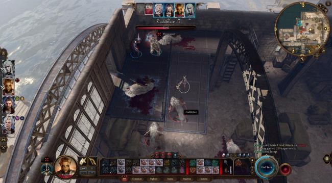 Lae'zel Fights Cuddleface The Mo<em></em>nstrosity In Flyym Cargo In Baldur's Gate 3