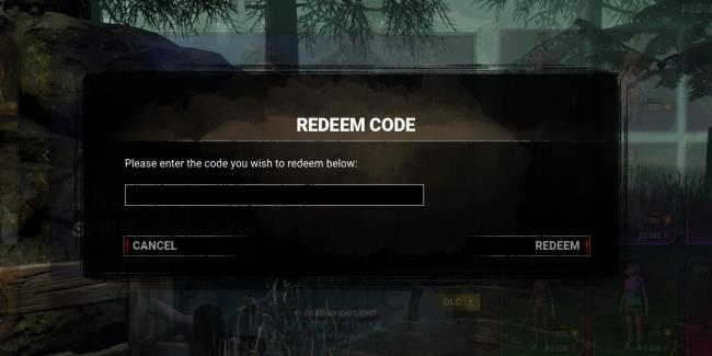 Dead By Daylight: Redeem Screen For Promotio<em></em>nal Codes