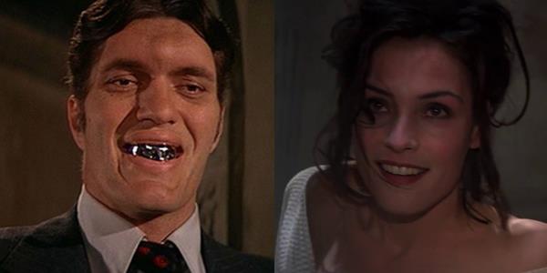 Split image of Jaws in The Spy Who Loved Me and Xenia o<em></em>natopp in GoldenEye