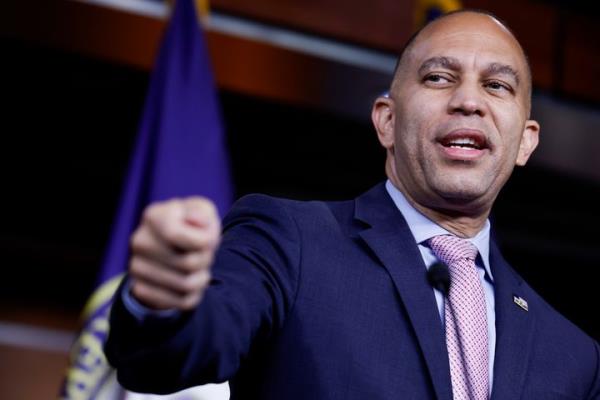 House Democratic Leader Hakeem Jeffries (N.Y.) was on an AIPAC-spo<em></em>nsored trip to Israel when it emerged that AIPAC planned to challenge two Democratic incumbents.