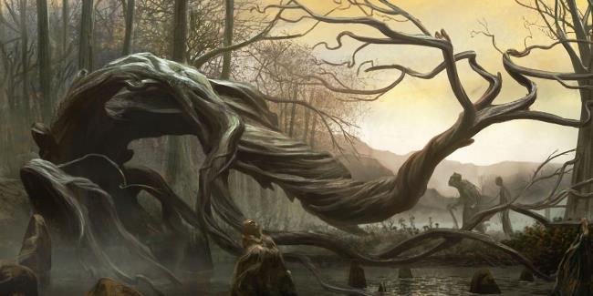 Dungeons And Dragons Gnarled Tree Twisted In Swamp Computer Co<em></em>ncept Art