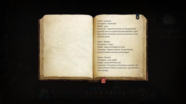Apothecary Notes On Treatments In ba<em></em>sement Of Blighted Village