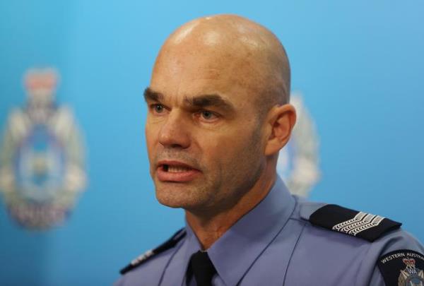 Police have held a media co<em></em>nference in relation to long-term missing person Tremaine Reid who has last seen in Albany. Pictured is Sgt. Vaughan Mackay from Albany police at police HQ in East Perth