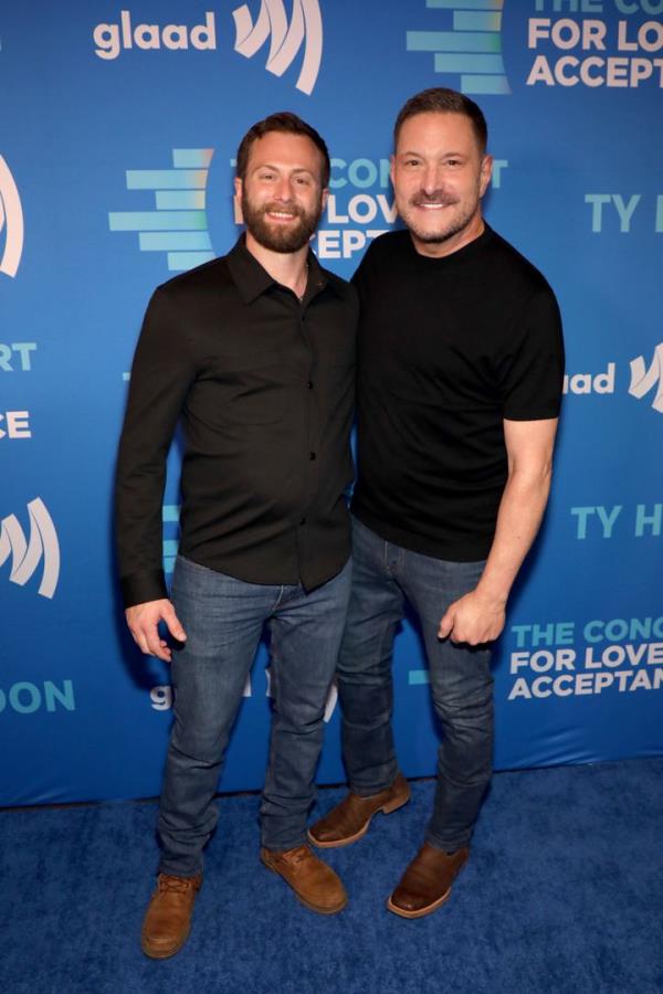 Alex Schwartz (left) and Ty Herndon attend Nashville's Co<em></em>ncert for Love & Acceptance in June. 