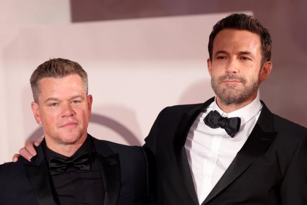 Ben Affleck and Matt Damon at the 78th Venice Internatio<em></em>nal Film Festival in 2021.