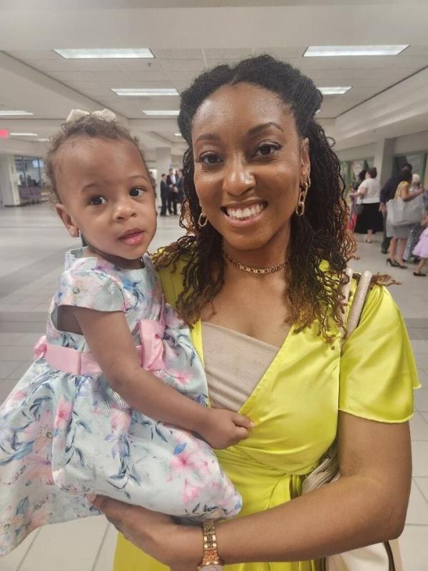 Mya Morenzoni and her daughter, Aria. Aria was born at 27 weeks and received a milk fortifier made with do<em></em>nated human milk during her NICU stay.