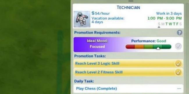 sims 4 career careers astro<em></em>naut promotion good work tasks