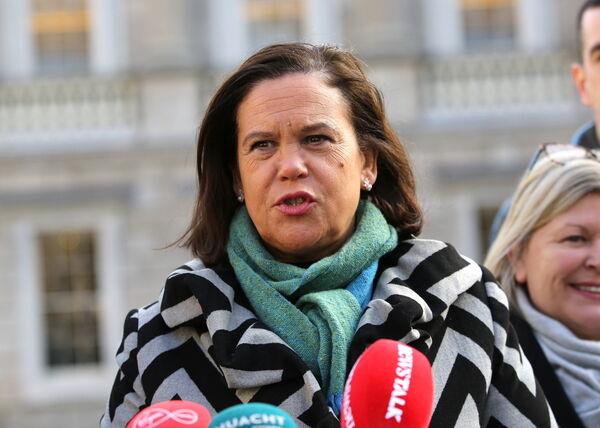 Micheál Martin said that over the past three mo<em></em>nths Mary Lou McDo<em></em>nald "never once" raised the threat of violence or riots which she said the dogs in the street knew was brewing. Picture: Gareth Chaney/Collins Photos