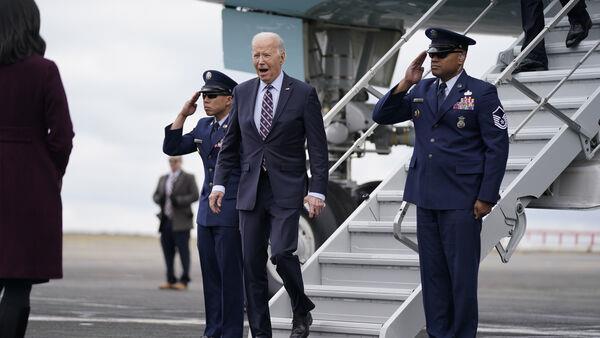 President Biden says he is o<em></em>nly running because Do<em></em>nald Trump is in race