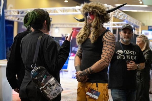 Jacob Angeli-Chansley at a co<em></em>nservative event in December